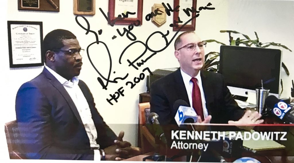 Ken Padowitz | Fort Lauderdale Criminal Defense Lawyer Ken Padowitz | Fort Lauderdale Criminal Defense Lawyer with client NFL Football Super Bowl Champ Michael Irvin