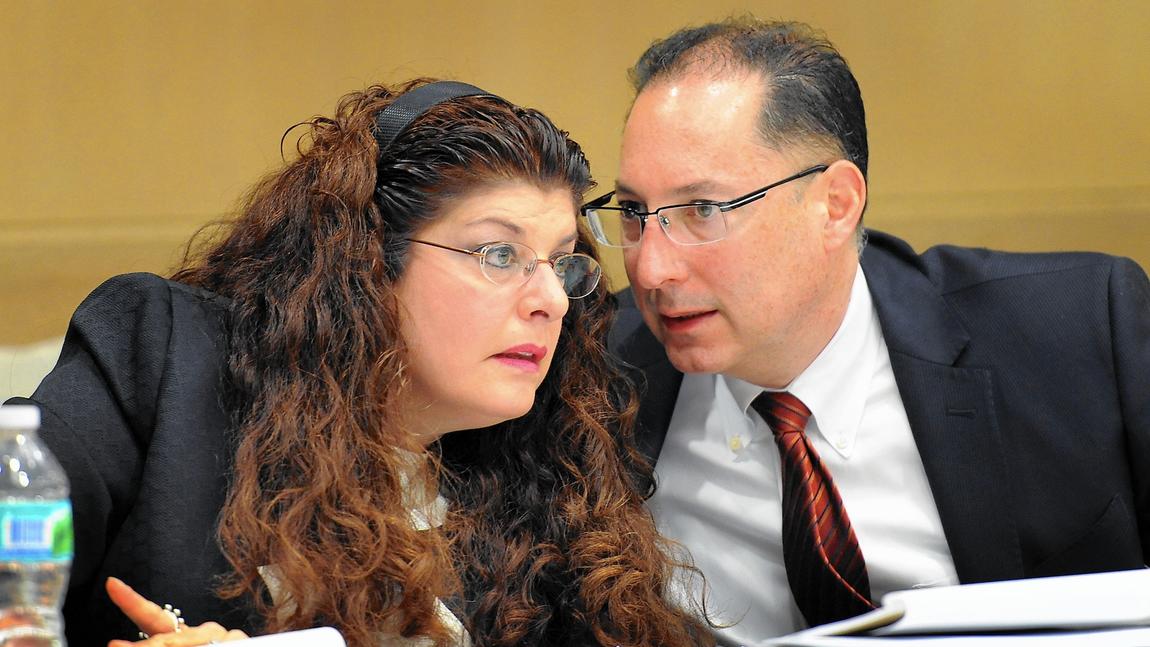 Ken Padowitz with client Stephanie Kraft during Trial