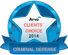AVVO Badge - Clients Choice awards - criminal defense
