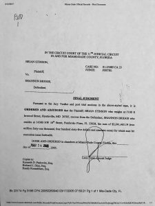 Million Dollar Judgement – Briggs case Ken Padowitz Multi Million Dollar Judgement