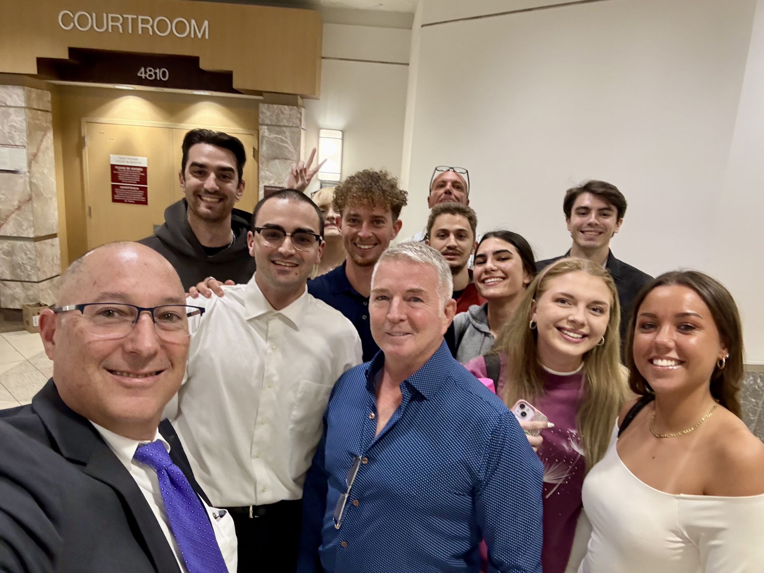 Conn Errico outside Courtroom